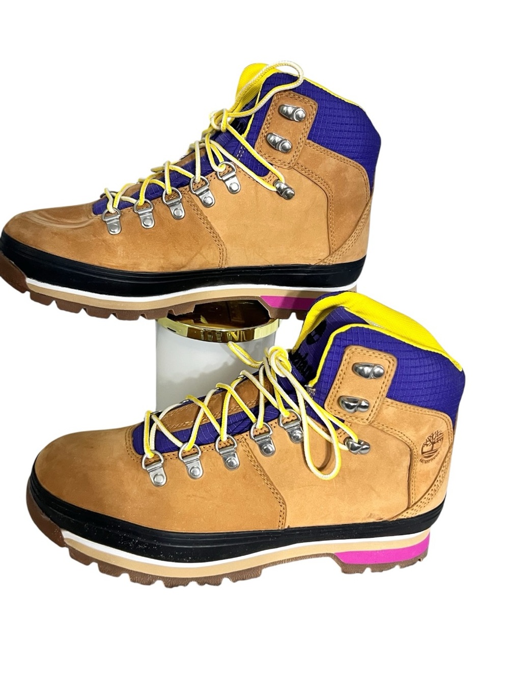 Timberland  Euro Women's Tan Nubuck Lace-Up  Hiking Boots